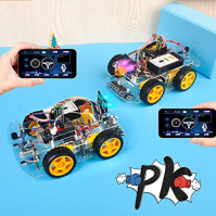 OSOYOO Robot Car Starter Kit V4.0 kompatibilní s Arduino IDE - Sada elektroniky s kamerou - Modul pro sledování čáry - Ultrazvuk